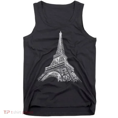 Hand Drawn Eiffel Tower Tank Top