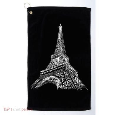 Hand Drawn Eiffel Tower Golf Towel