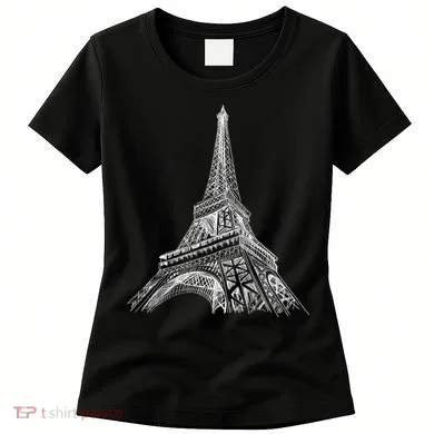 Hand Drawn Eiffel Tower Women's T-Shirt