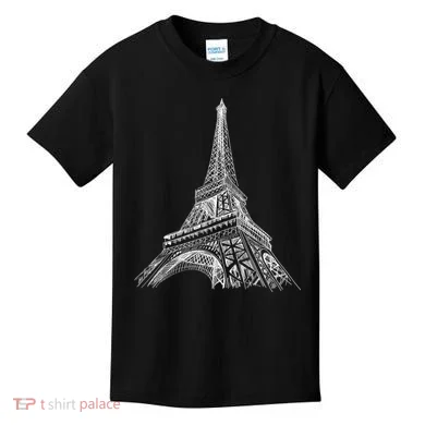 Hand Drawn Eiffel Tower Kids T-Shirt