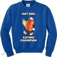 Hot Dog Eating Champion Kids Sweatshirt thumb 0