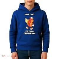 Hot Dog Eating Champion Kids Hoodie thumb 4
