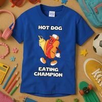 Hot Dog Eating Champion Kids T-Shirt thumb 3