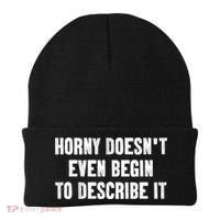 Horny Doesnt Even Begin To Describe It Beanie thumb 0