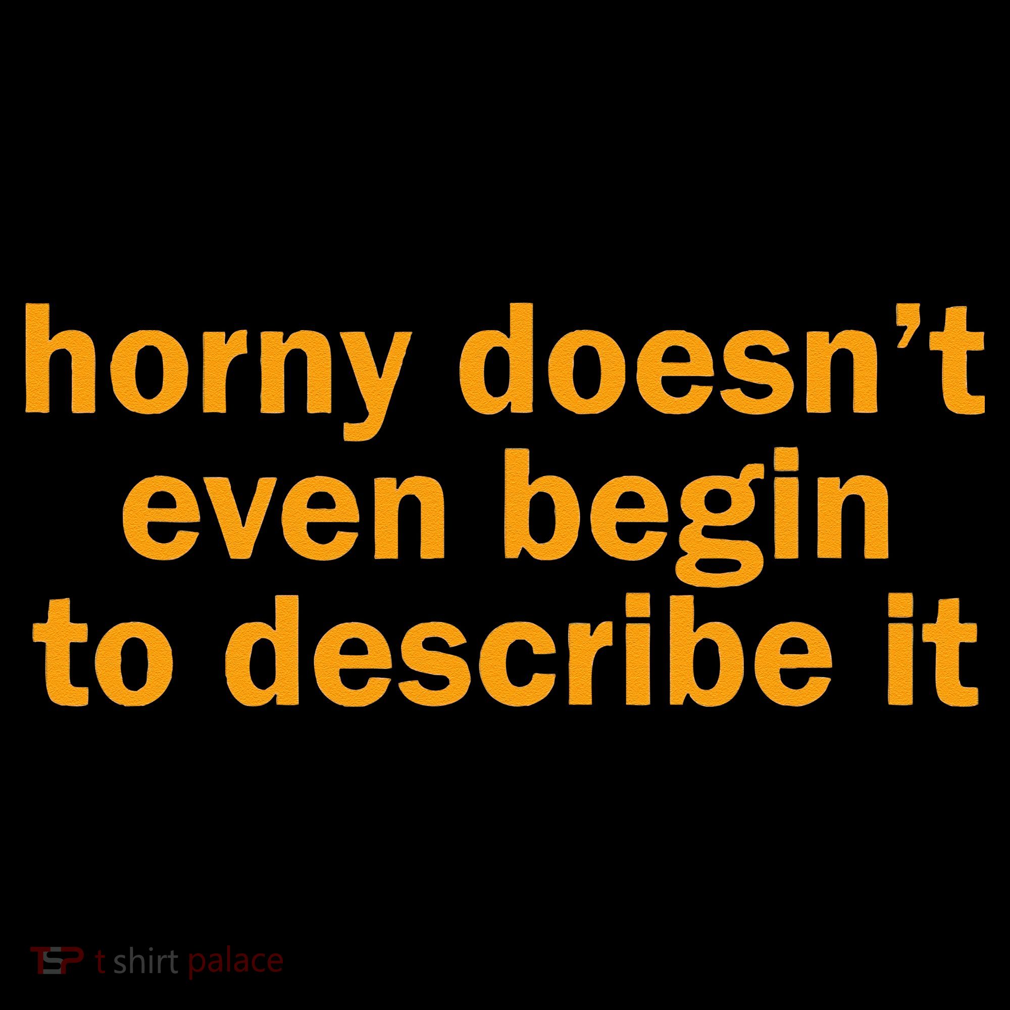 Horny Doesnt Even Begin To Describe It Sweatshirt