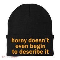 Horny Doesnt Even Begin To Describe It Beanie thumb 0