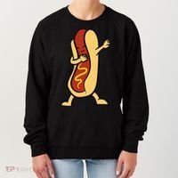 Hotdog Dabbing Funny Hot Dog Women's Sweatshirt thumb 0