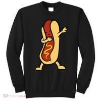 Hotdog Dabbing Funny Hot Dog Sweatshirt thumb 0