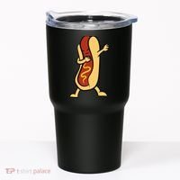 Hotdog Dabbing Funny Hot Dog Tumbler thumb 0