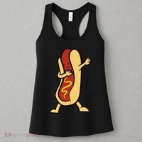 Hotdog Dabbing Funny Hot Dog Women's Tank Top thumb 3