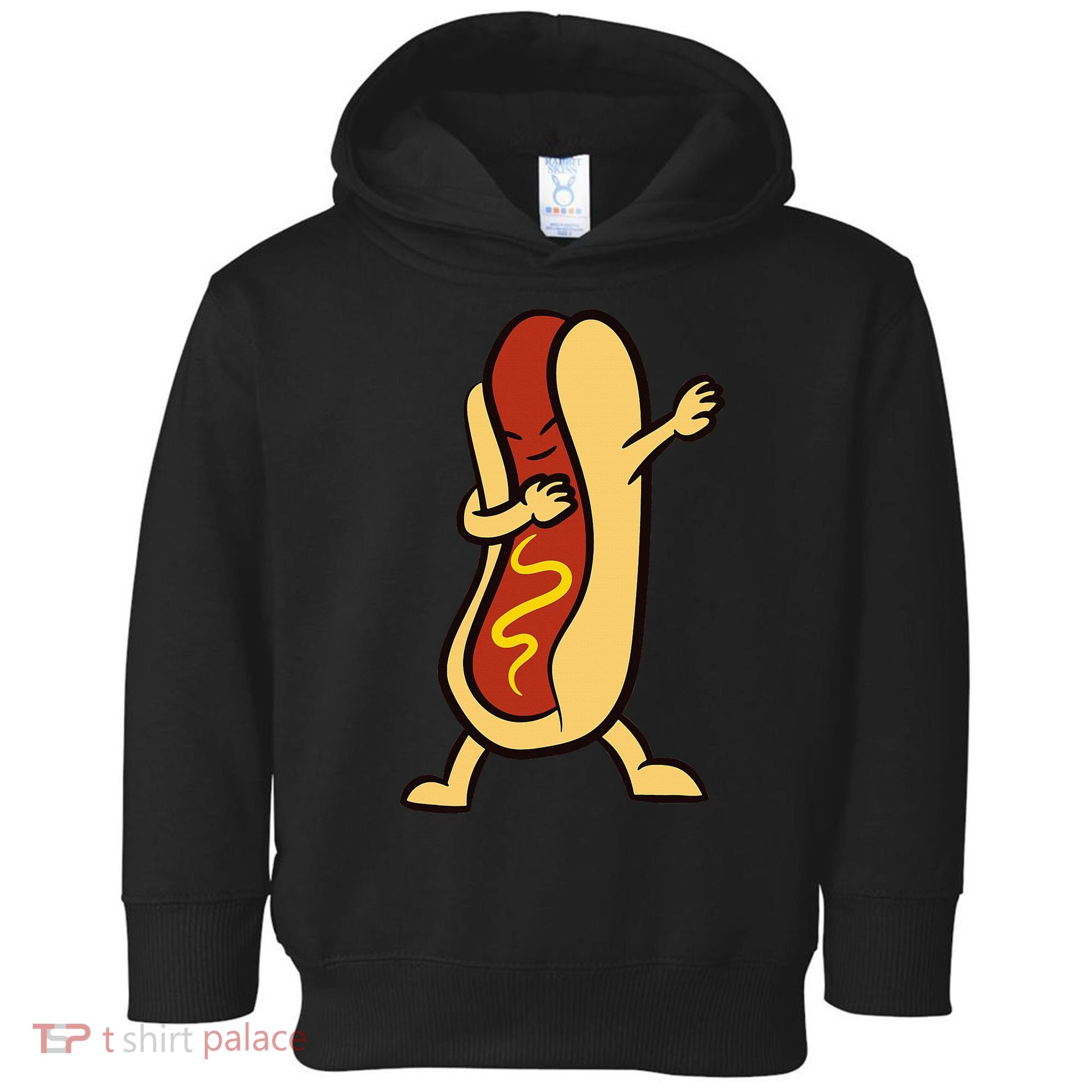 Hotdog Dabbing Funny Hot Dog Toddler Hoodie
