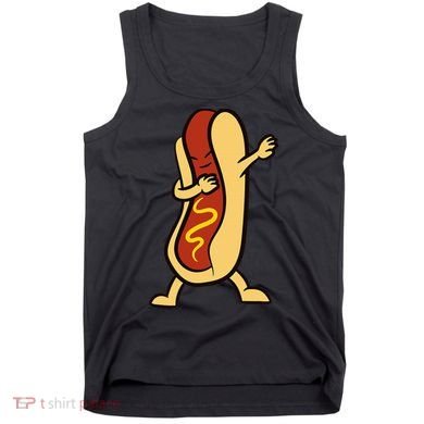 Hotdog Dabbing Funny Hot Dog Tank Top
