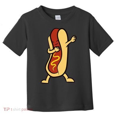 Hotdog Dabbing Funny Hot Dog Toddler T-Shirt