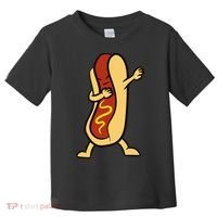 Hotdog Dabbing Funny Hot Dog Toddler T-Shirt thumb 0