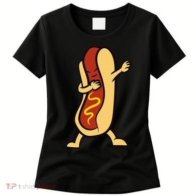 Hotdog Dabbing Funny Hot Dog Women's T-Shirt