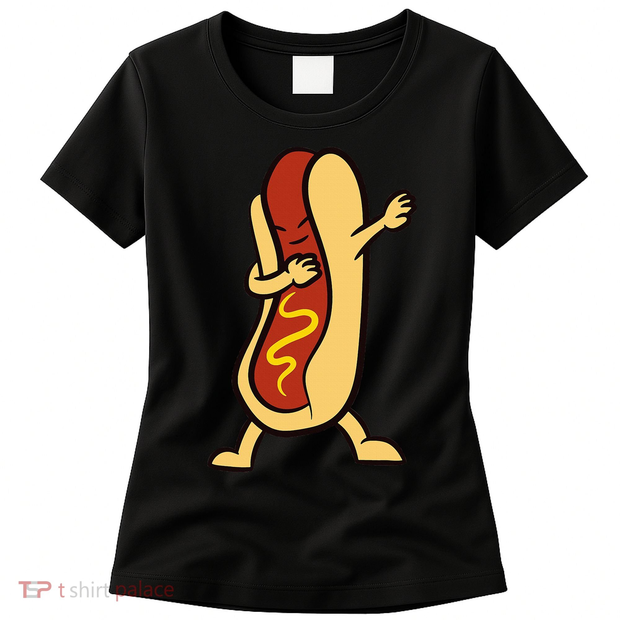 Hotdog Dabbing Funny Hot Dog Women's T-Shirt