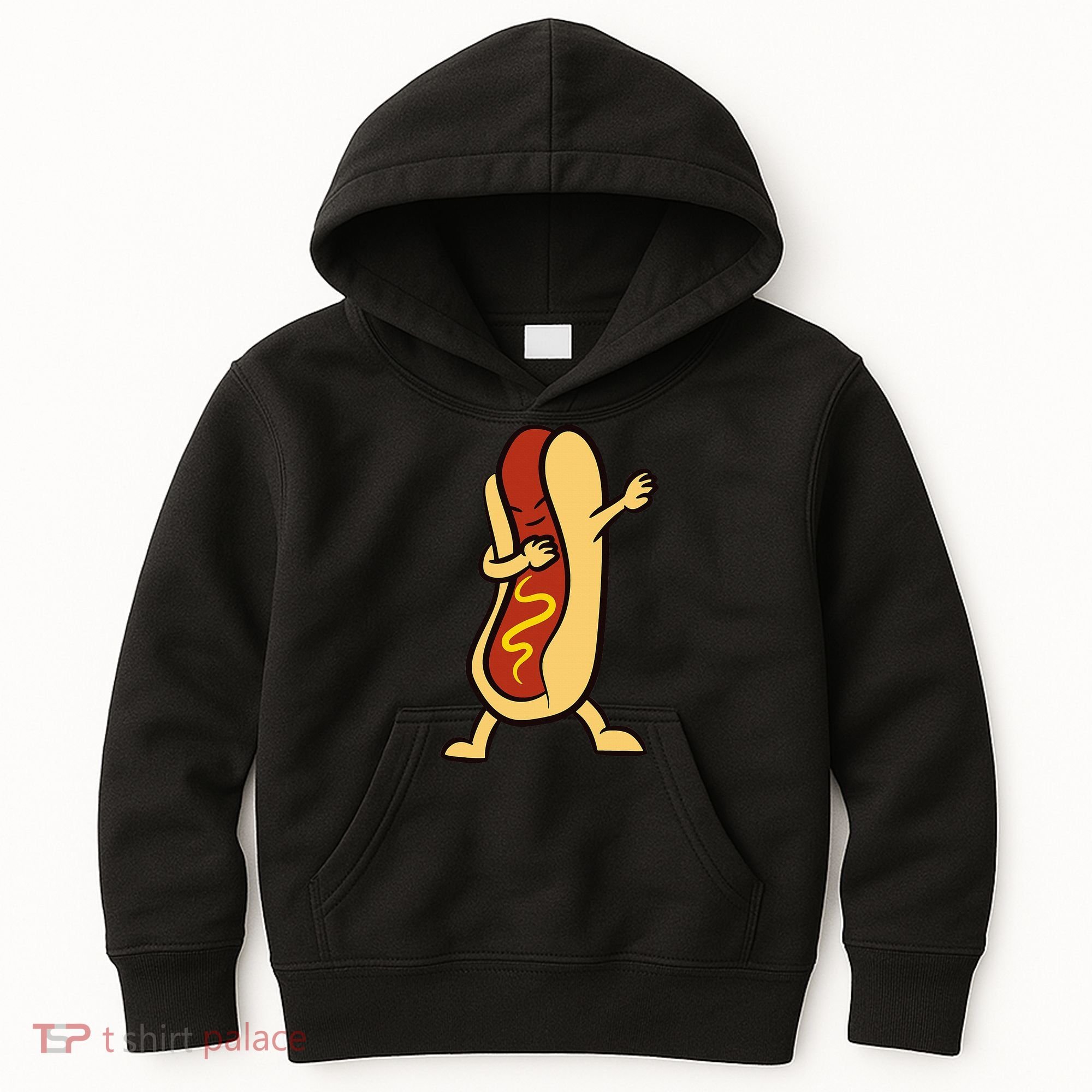 Hotdog Dabbing Funny Hot Dog Kids Hoodie