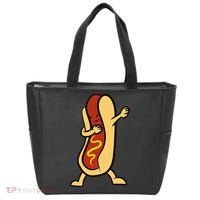 Hotdog Dabbing Funny Hot Dog Tote Bag thumb 0