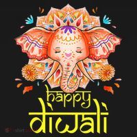 Happy Diwali Festival of Light Hindu Indian Elephant Baby T-Shirt thumb 7