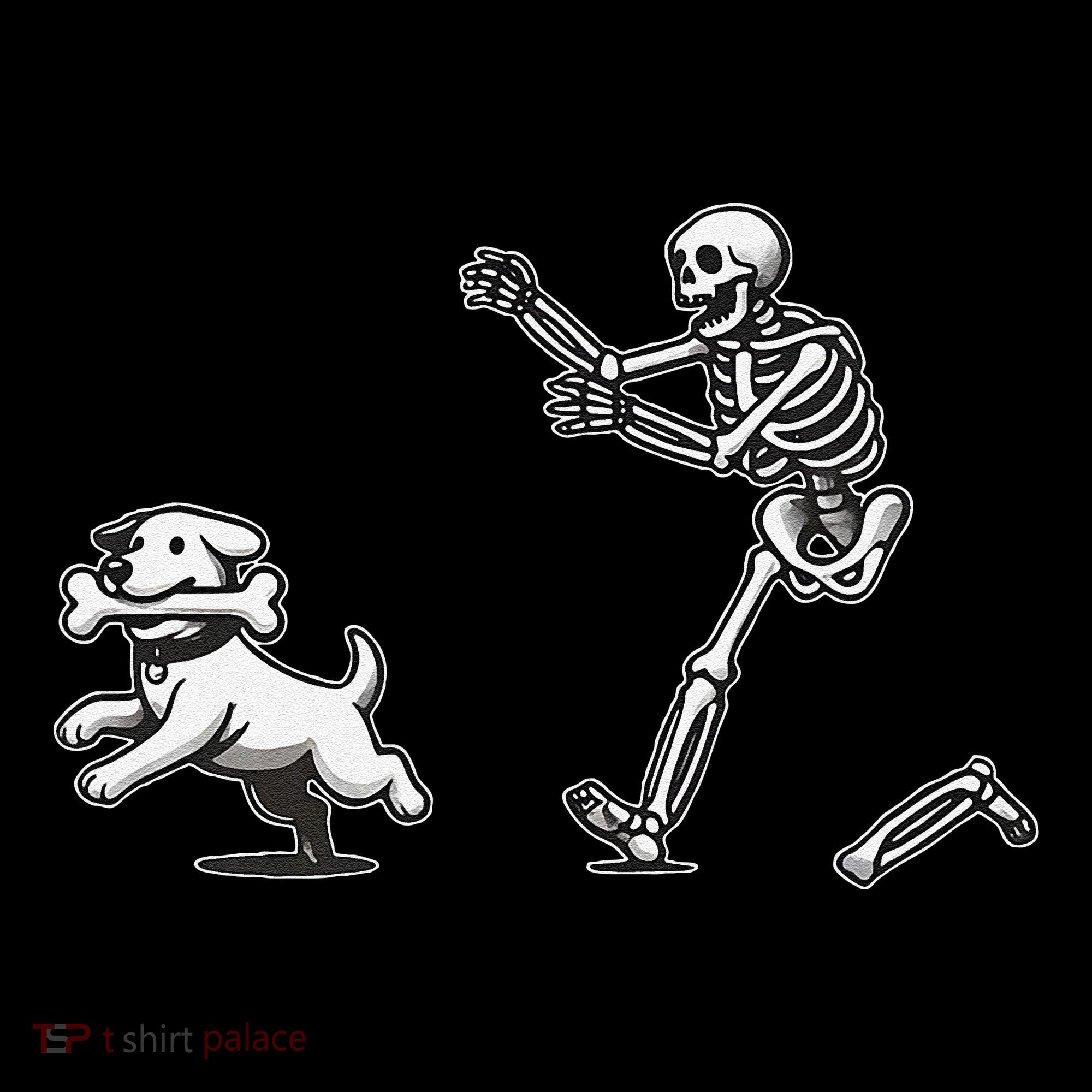 Halloween Dog Funny Skeleton Skeleton Chasing Dog Gift Coffee Mug