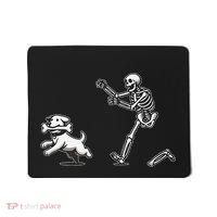 Halloween Dog Funny Skeleton Skeleton Chasing Dog Gift Mousepad thumb 0