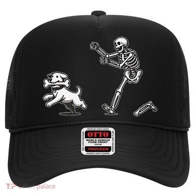 Halloween Dog Funny Skeleton Skeleton Chasing Dog Gift Hat