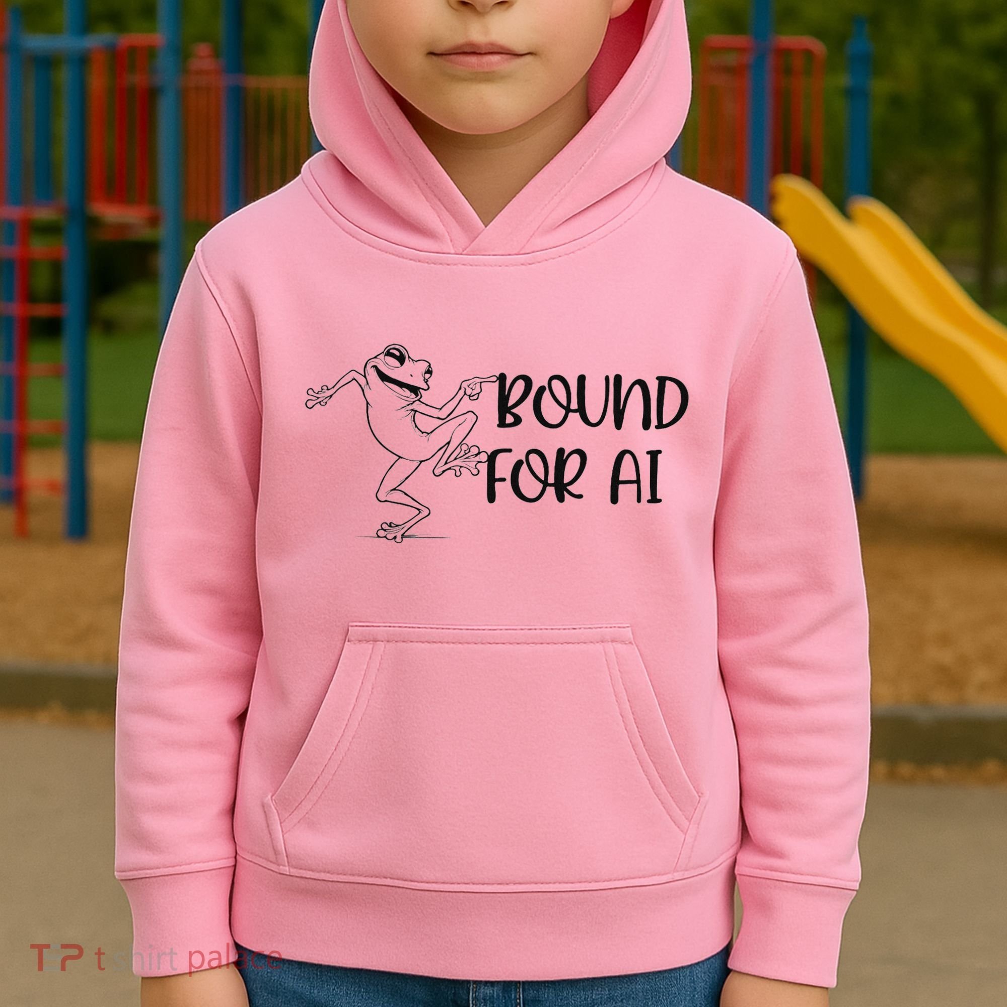 Happy Dancing Frog Kids Hoodie