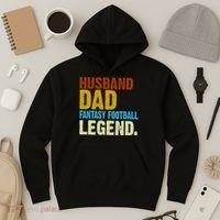 Husband Dad Fantasy Football Legend Hoodie thumb 3