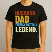 Husband Dad Fantasy Football Legend T-Shirt thumb 3