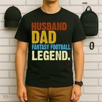 Husband Dad Fantasy Football Legend T-Shirt thumb 6