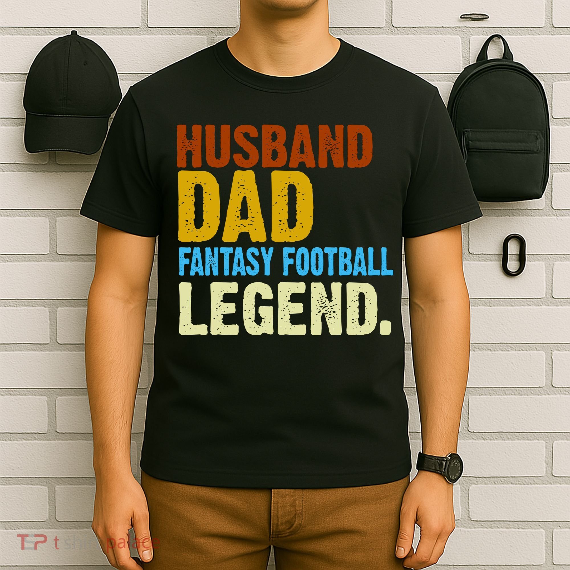 Husband Dad Fantasy Football Legend T-Shirt