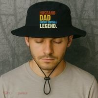 Husband Dad Fantasy Football Legend Bucket Hat thumb 2