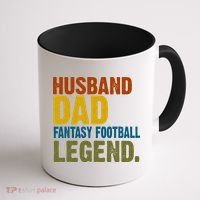 Husband Dad Fantasy Football Legend Coffee Mug thumb 1