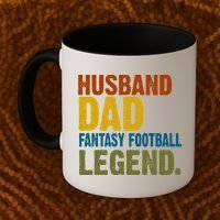 Husband Dad Fantasy Football Legend Coffee Mug thumb 2