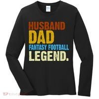 Husband Dad Fantasy Football Legend Women's Long Sleeve Shirt thumb 0