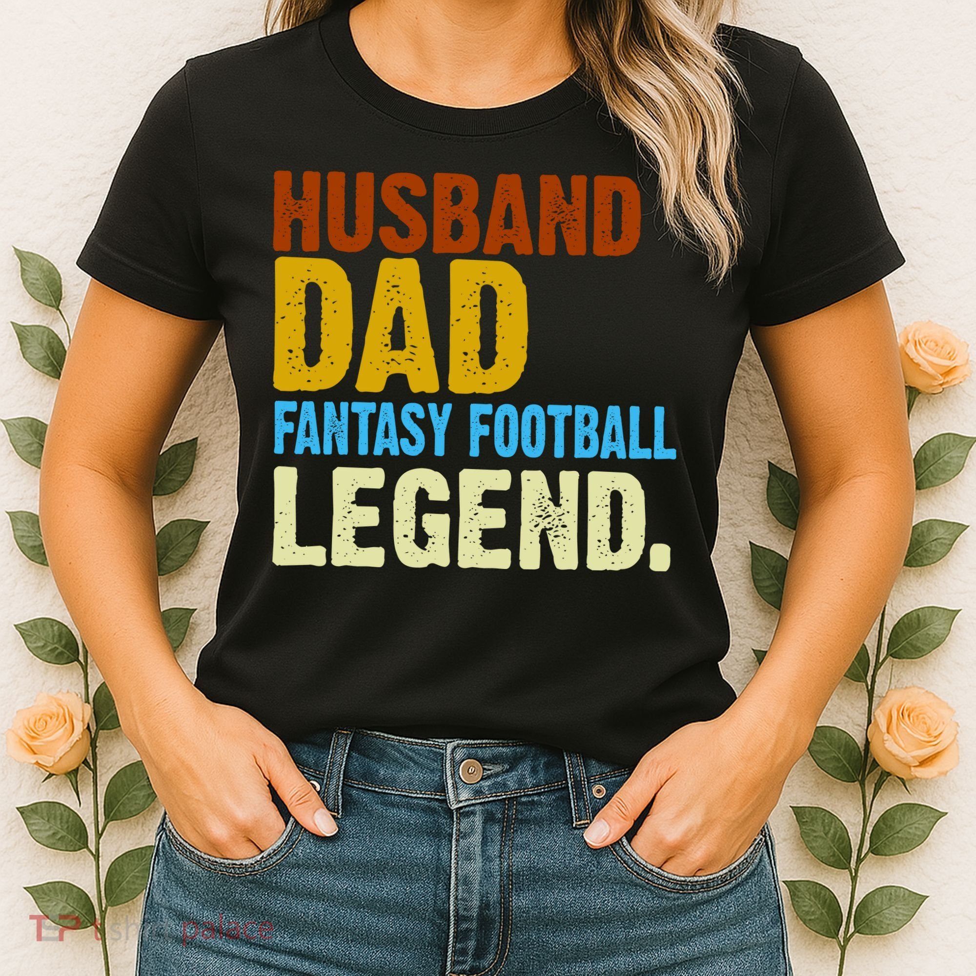 Husband Dad Fantasy Football Legend Women's T-Shirt
