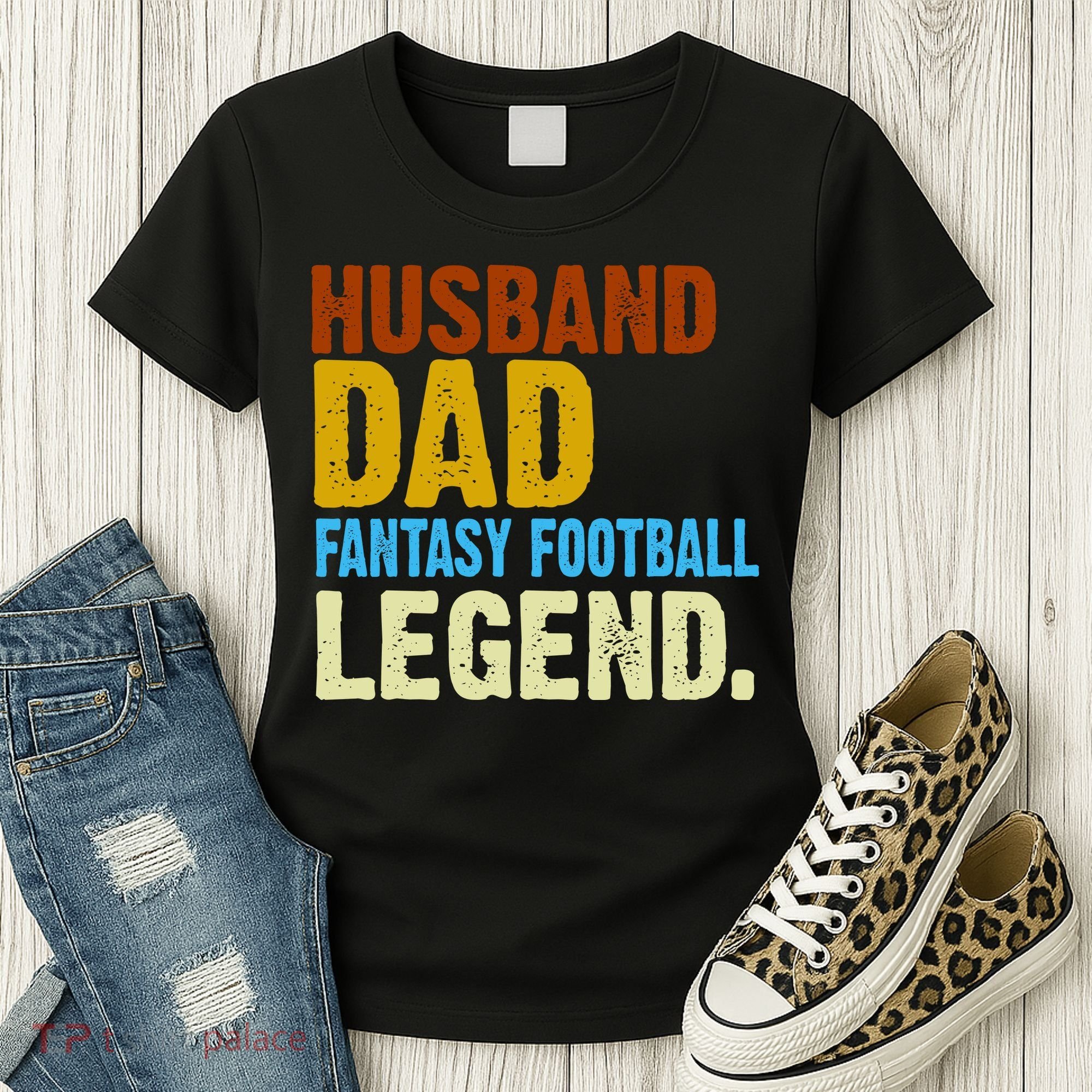 Husband Dad Fantasy Football Legend Women's T-Shirt