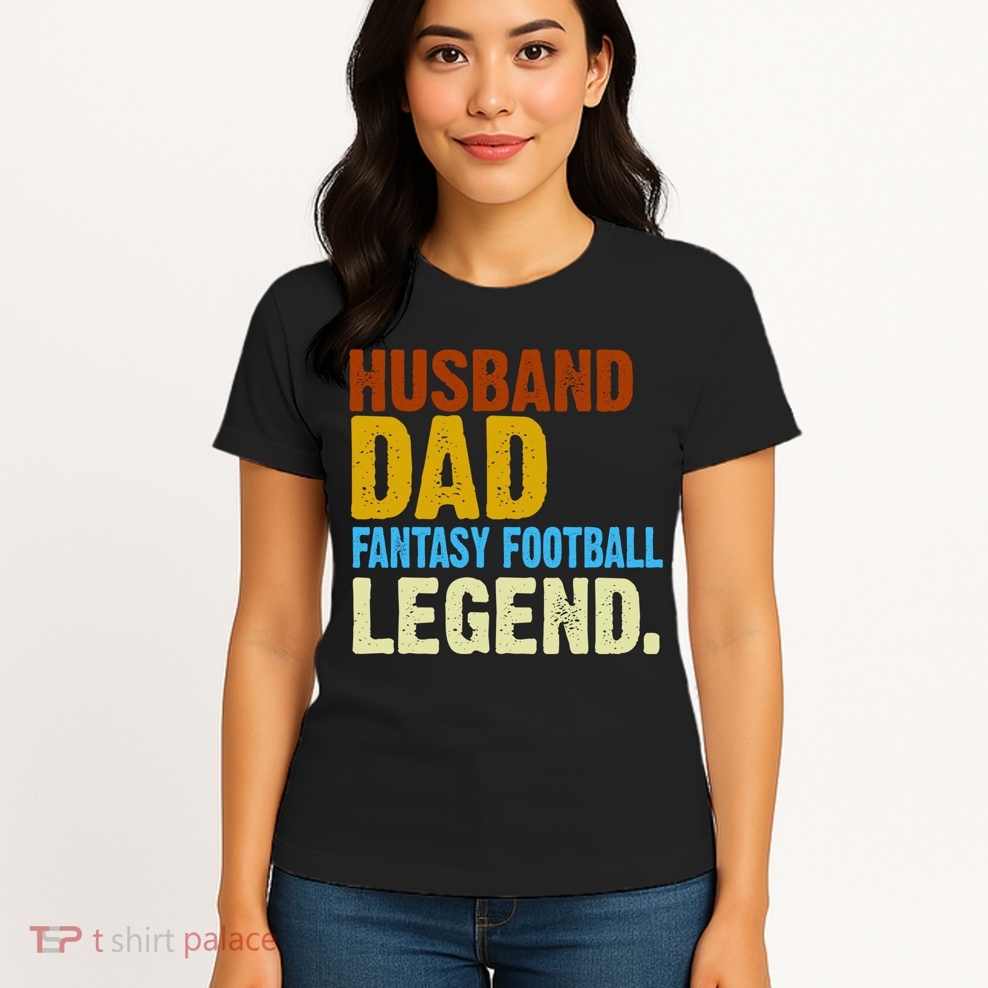 Husband Dad Fantasy Football Legend Women's T-Shirt