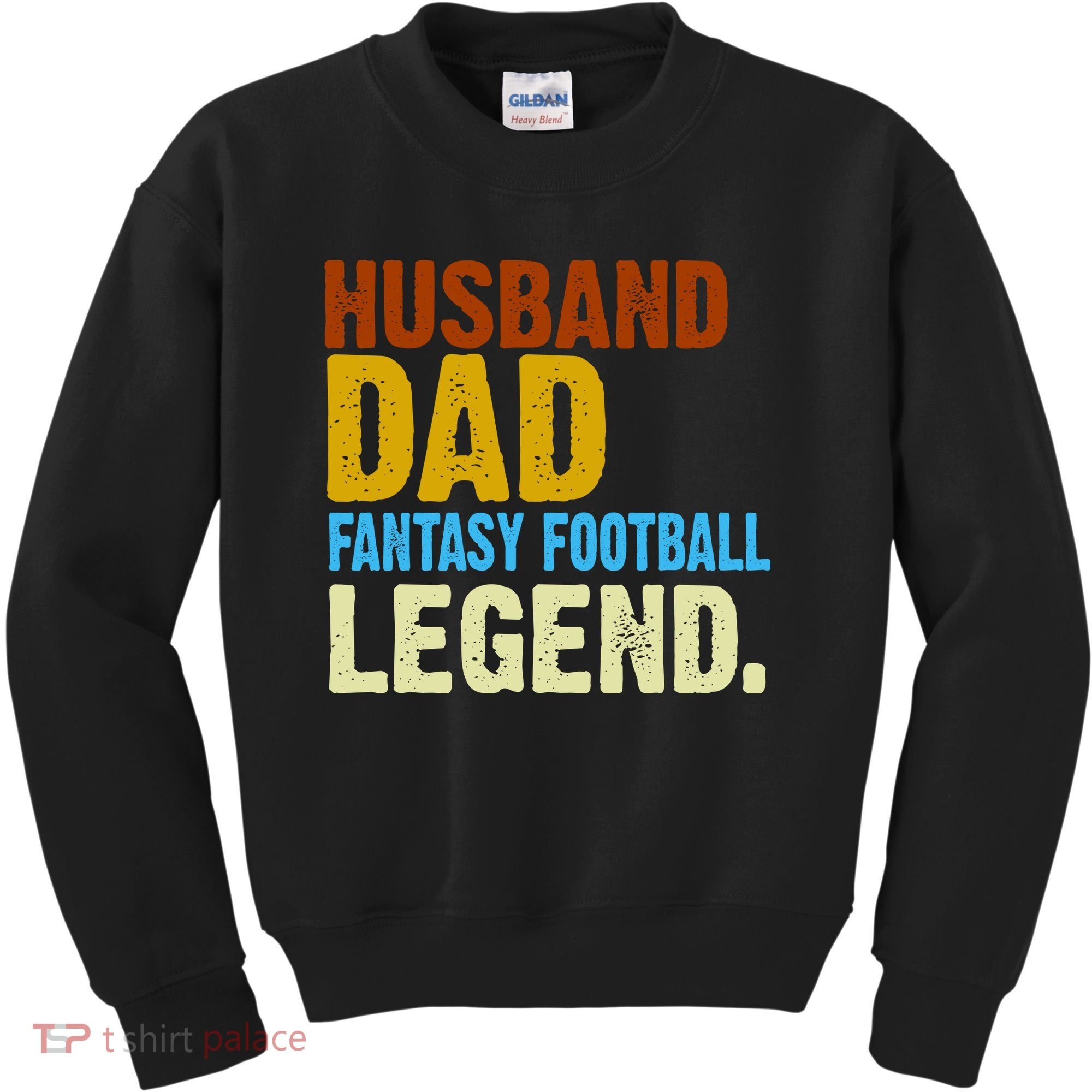 Husband Dad Fantasy Football Legend Kids Sweatshirt