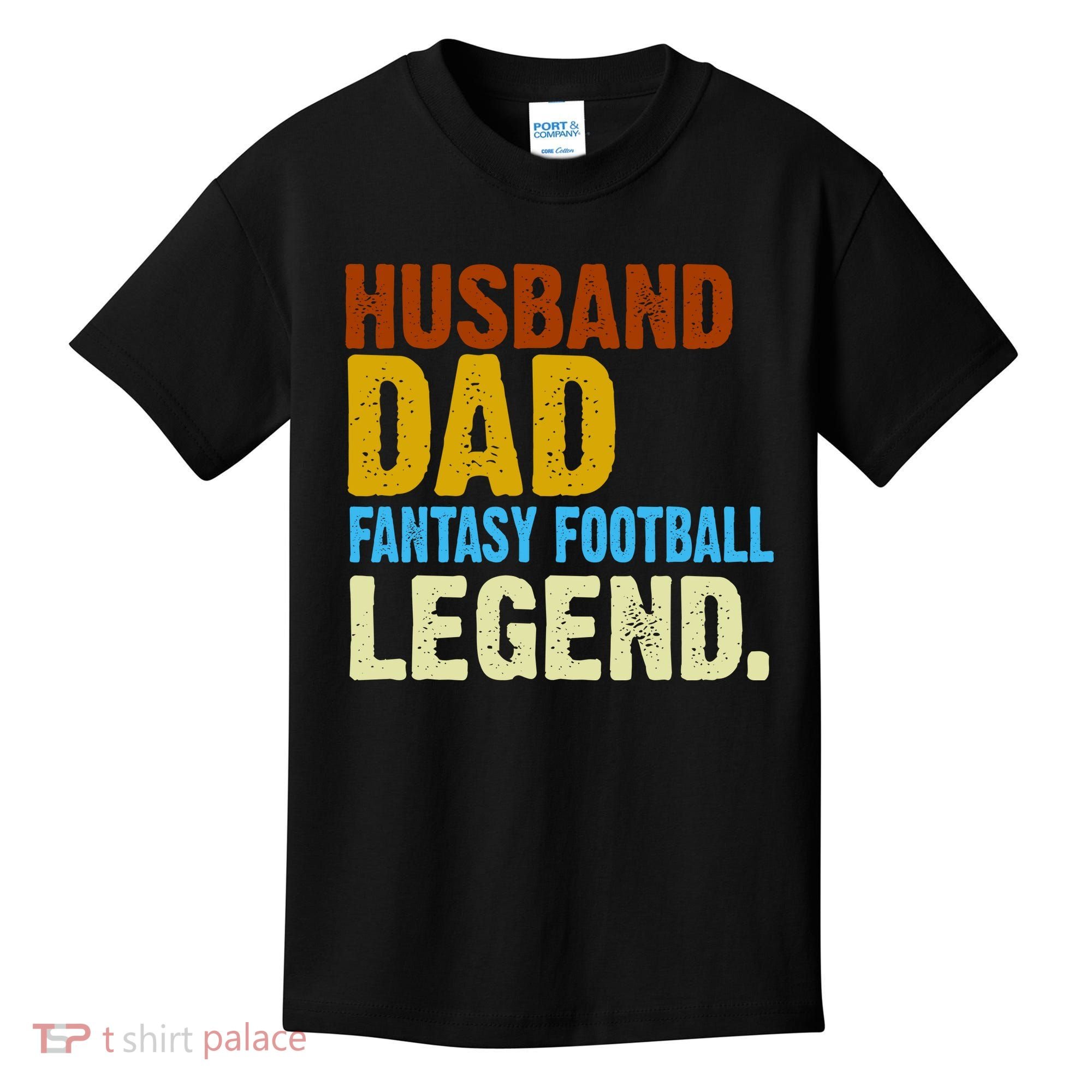 Husband Dad Fantasy Football Legend Kids T-Shirt