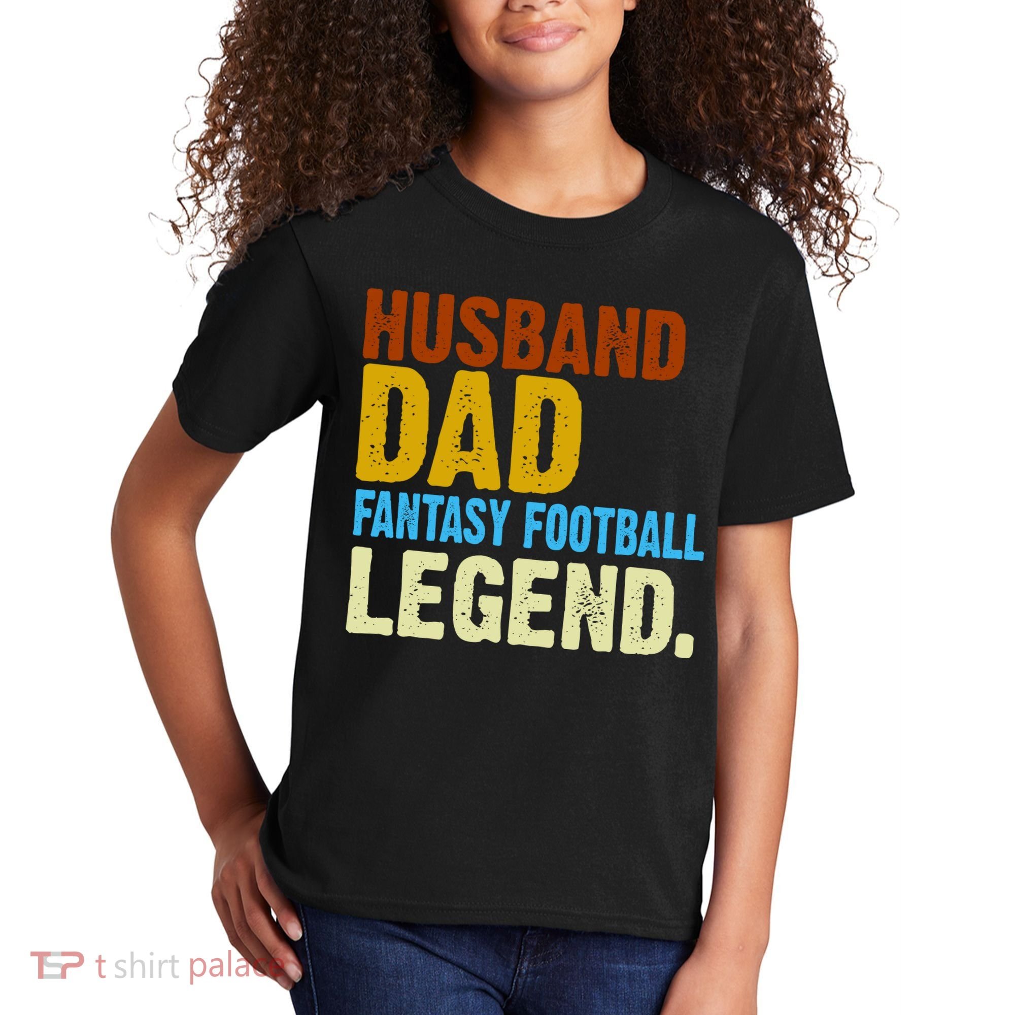Husband Dad Fantasy Football Legend Kids T-Shirt