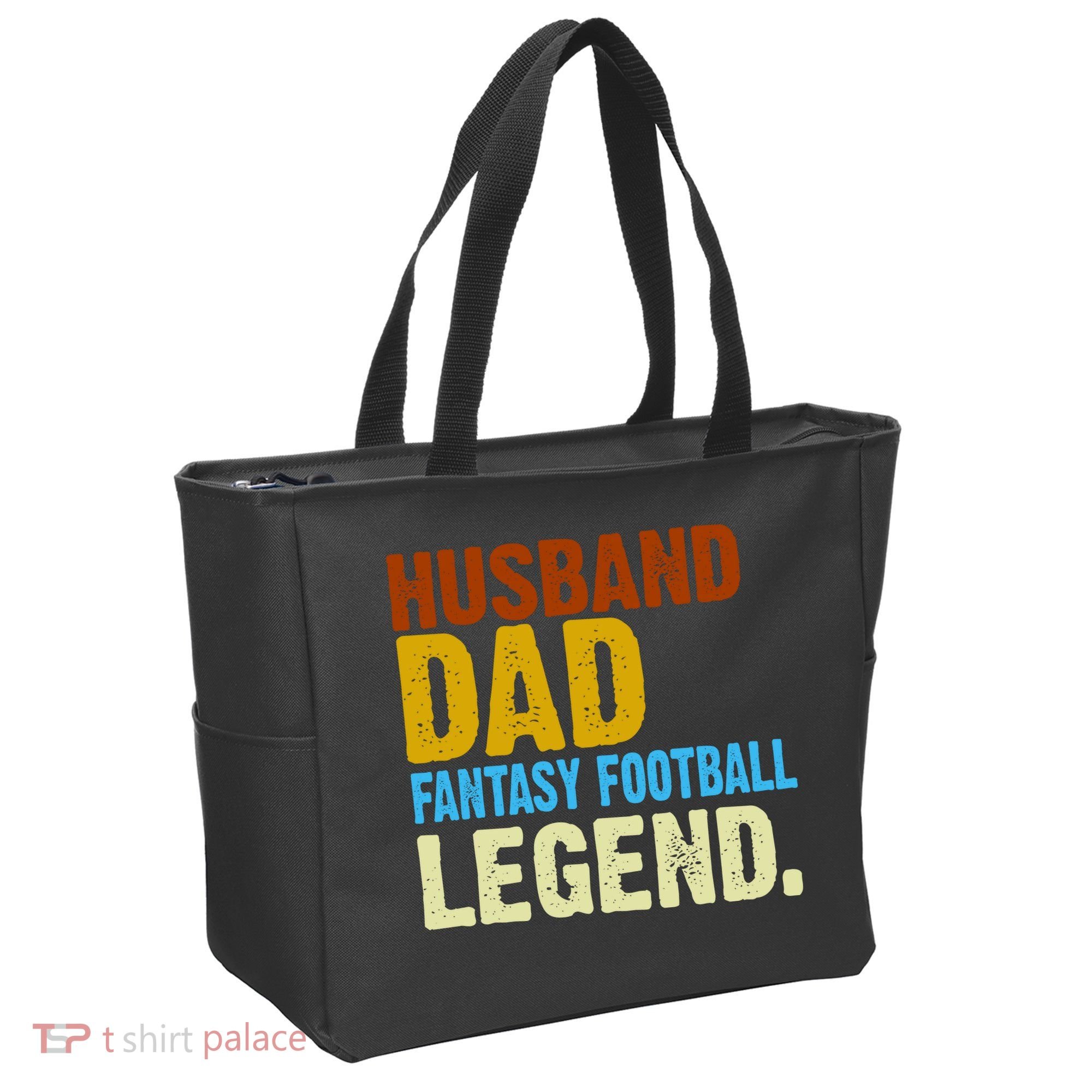 Husband Dad Fantasy Football Legend Tote Bag