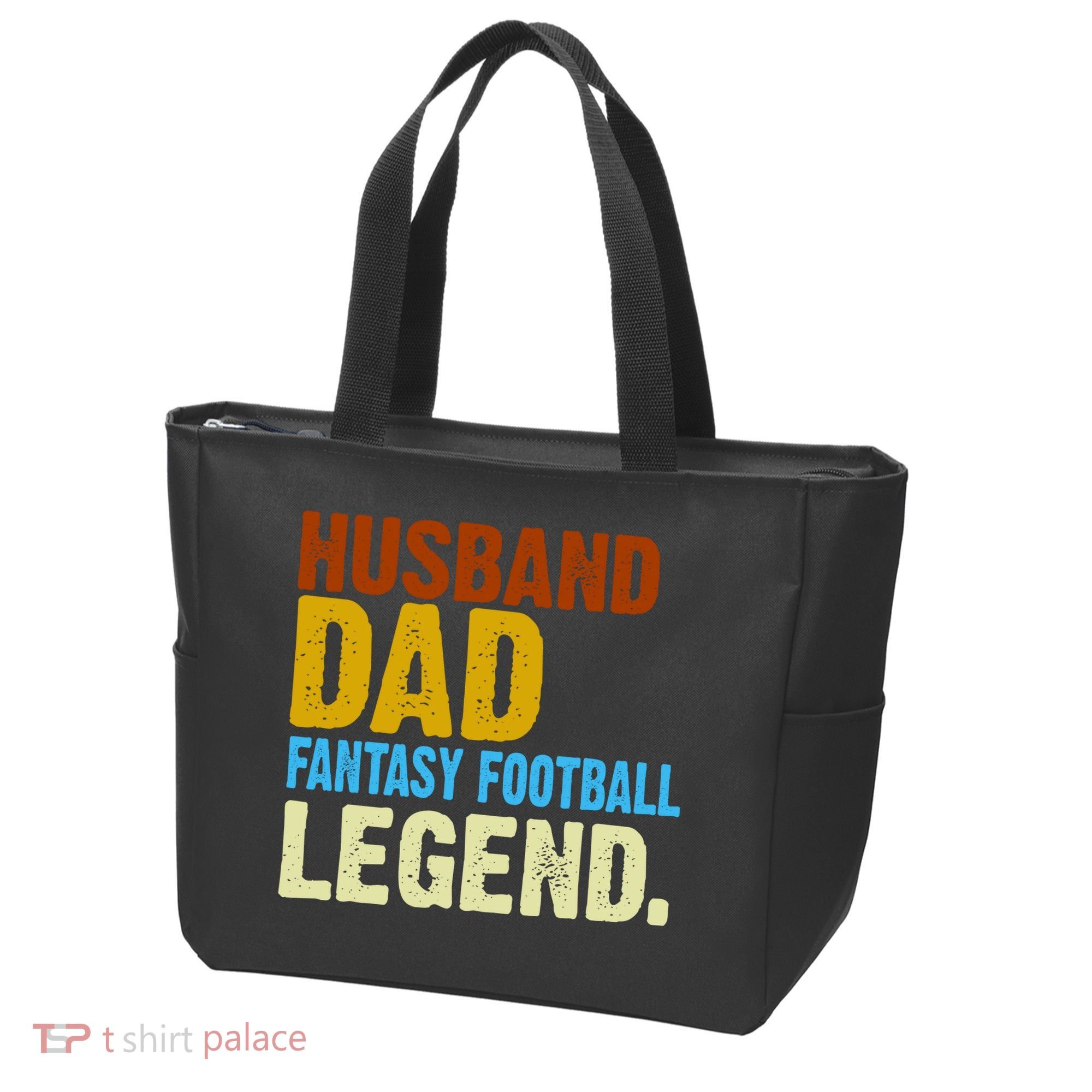 Husband Dad Fantasy Football Legend Tote Bag