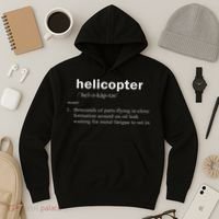 Helicopter Definition Funny Rotary Wing Pilot Gift Hoodie thumb 3