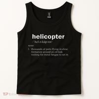 Helicopter Definition Funny Rotary Wing Pilot Gift Tank Top thumb 2