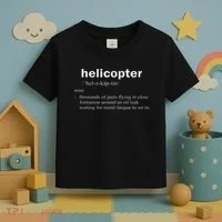 Helicopter Definition Funny Rotary Wing Pilot Gift Toddler T-Shirt thumb 3