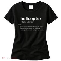 Helicopter Definition Funny Rotary Wing Pilot Gift Women's T-Shirt thumb 0