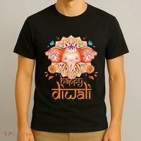 Happy Diwali Festival Of Light Hindu Indian T-Shirt thumb 3