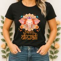 Happy Diwali Festival Of Light Hindu Indian Women's T-Shirt thumb 2