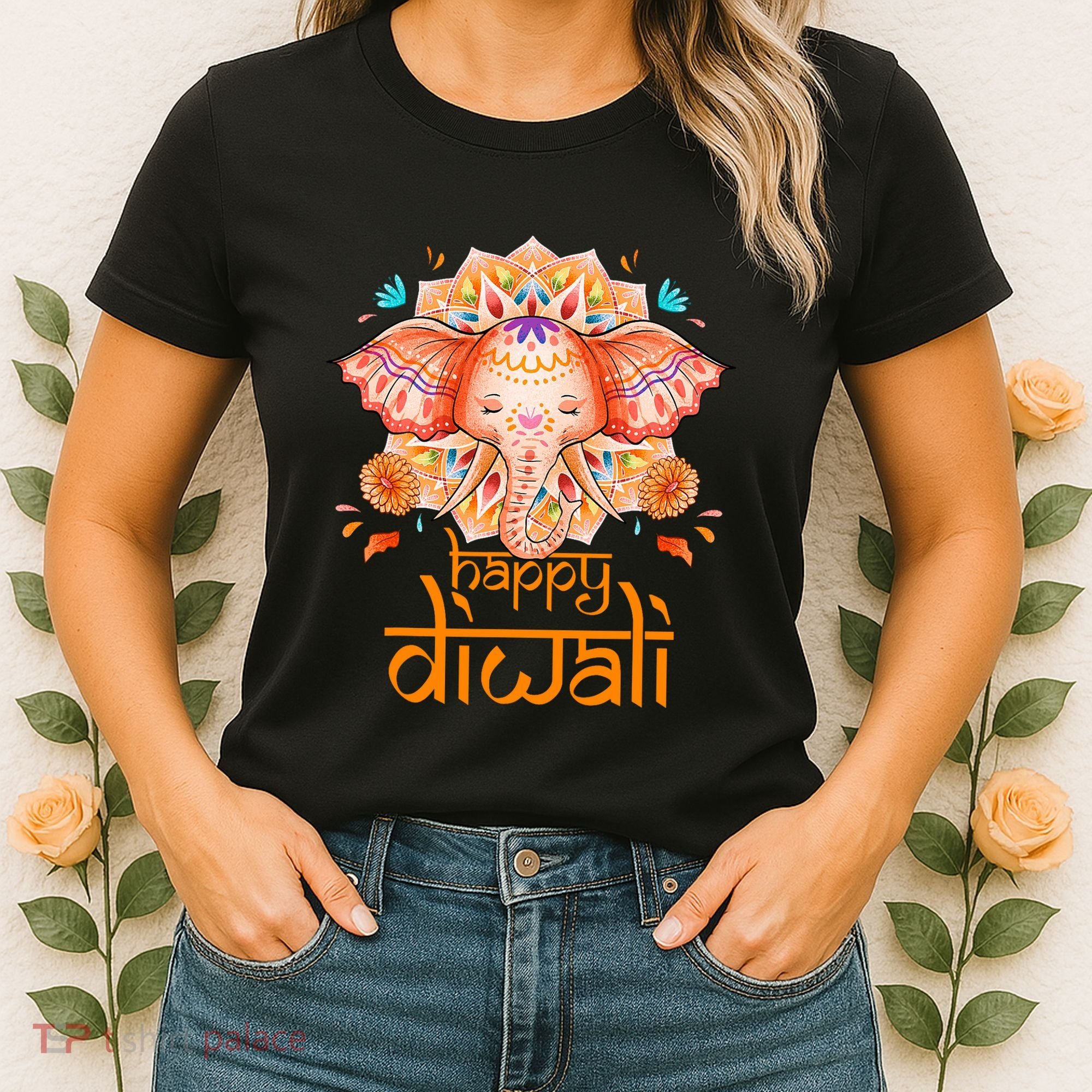 Happy Diwali Festival Of Light Hindu Indian Women's T-Shirt